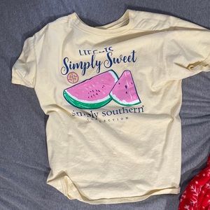 Simply Souther Short Sleeve Yellow Tee